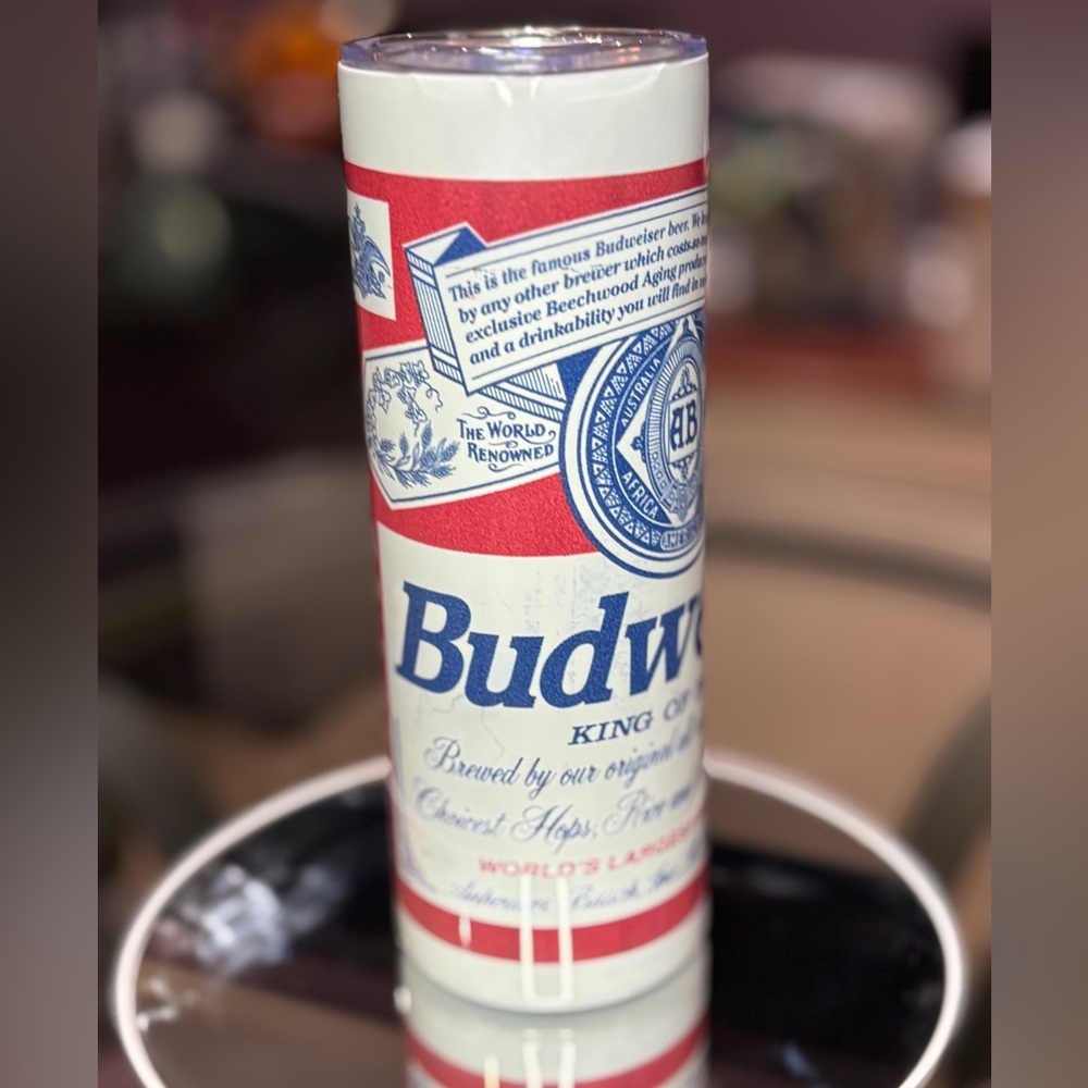 Budweiser Tumbler Red and White